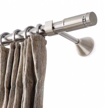 Κουρτινόξυλο Lemon φ25 Inox by Aslanis