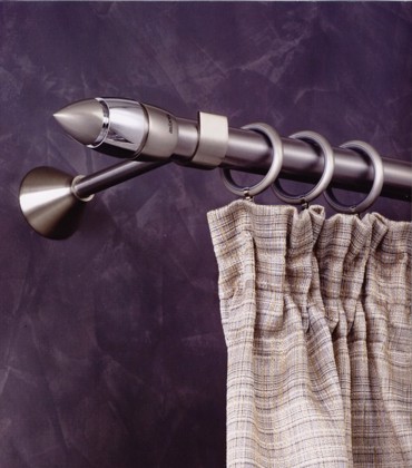 Κουρτινόξυλο Space φ25 inox by Aslanis