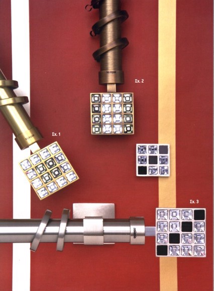 Κουρτινόξυλο Puzzle Φ25 bronze by Aslanis