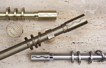 Κουρτινόξυλο Queen Φ25 bronze by Aslanis