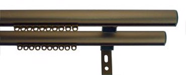 Σιδηρόδρομος Κουρτίνας Oval Διπλός Bronze