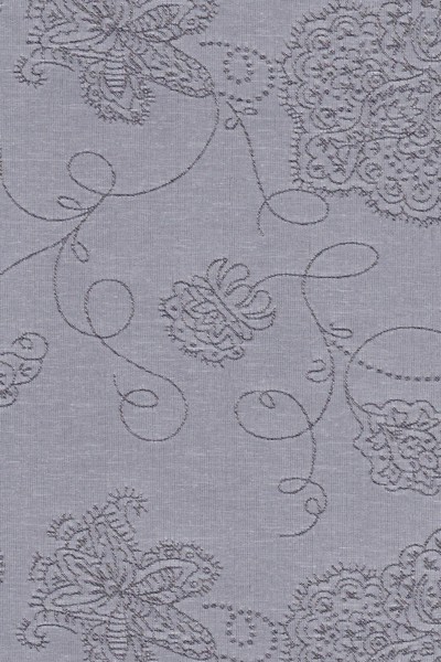 Ρόλερ 5068 'Jacquard' Γκρι Ανάγλυφο Λουλούδι