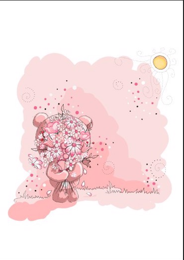 ΡΟΛΕΡ ΜΕ ΨΗΦΙΑΚΗ ΕΚΤΥΠΩΣΗ 'ΑΡΚΟΥΔΑΚΙ ΜΕ ΜΠΟΥΚΕΤΟ' E124