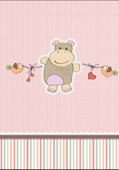 ΡΟΛΕΡ ΜΕ ΨΗΦΙΑΚΗ ΕΚΤΥΠΩΣΗ ΙΠΠΟΠΟΤΑΜΑΚΙ 'WELCOME BABY' E127
