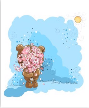 ΡΟΛΕΡ ΜΕ ΨΗΦΙΑΚΗ ΕΚΤΥΠΩΣΗ 'ΑΡΚΟΥΔΑΚΙ ΜΕ ΛΟΥΛΟΥΔΙΑ' E134