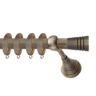 Κουρτινόξυλο Φ25 1.4m m.Monaco bronze