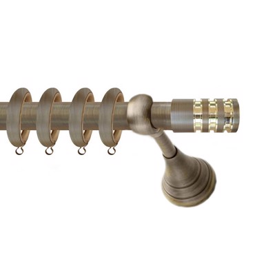 Κουρτινόξυλο Φ25 1.4m m.Porto bronze