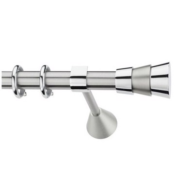 Κουρτινόξυλο φ35 Inox m.Triplet