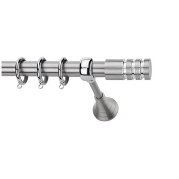 Κουρτινόξυλο φ35 Inox m.Porto