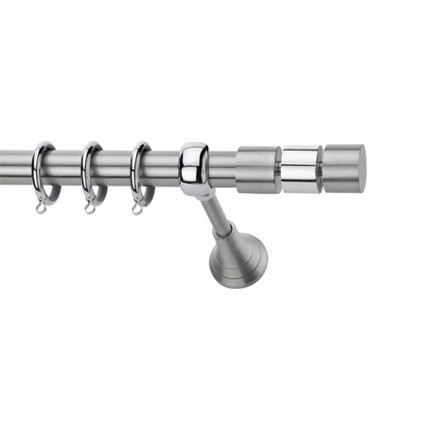Κουρτινόξυλο φ25 inox Λέρος
