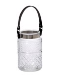 FANARI DIAFANO STROGuLO ME DERMATINI LABI 19X12X12 RUN104K6 ESPIEL 