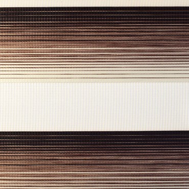 ΖΟ75 Καφέ ρίγα σκούρο δίχρωμο double ρόλερ