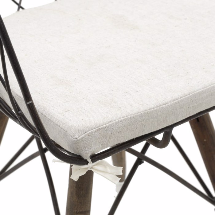 INART ΚΑΡΕΚΛΑ ΜΕΤΑΛΛΙΚΗ ΞΥΛΙΝΗ RUSTY ΜΕ ΜΑΞΙΛΑΡΙ 56X55X92 3-50-716-0017 INART KAREKLA METALLIKI XuLINI RUSTY ME MAXILARI 56X55X92 3-50-716-0017