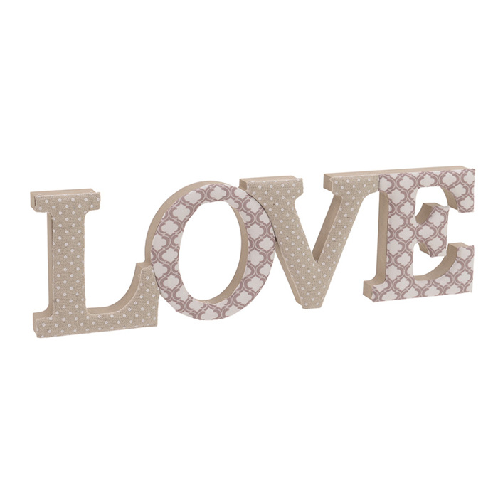 INART DIAKOSMITIKO TOIXOu XuLINO uFASMATINO LOVE 39X3X11 3-70-482-0018