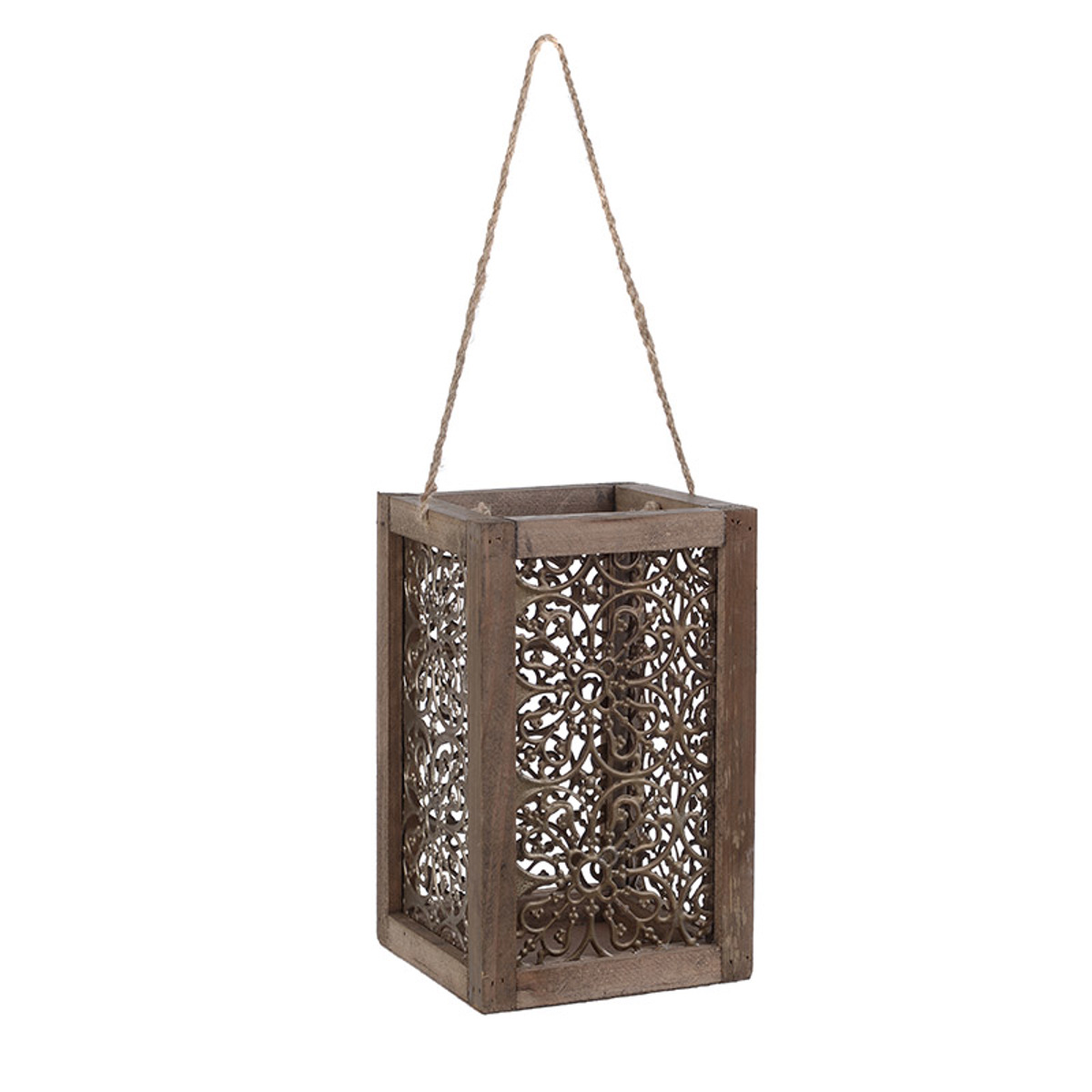 FANARI XuLINO METALLIKO KAFE 15X15X25 3-70-669-0017 InArt