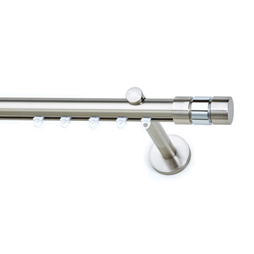 Σιδηρόδρομος μονός Φ25 ILIOS S1 νίκελ σατινέ