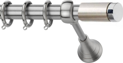 Κουρτινόξυλο φ25 inox isandros