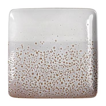 Πιάτο Ρηχό Τετράγωνο Σχέδιο Κρεμ - Καφέ 27Χ3εκ LIS401K6 Espiel