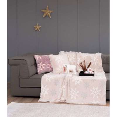 Palamaiki Κουβερτα Φωσφοριζε Υπερδιπλη Christmas Collection 220X240 LUCIUS SAND