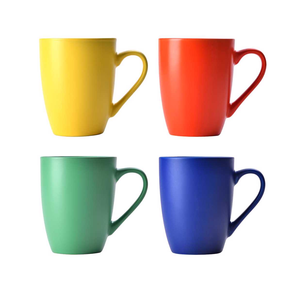 BENETTON Set 4 Temaxia Koupa Porselanis 330ml 11cm RAINBOW BE-0363 BGBE000363
