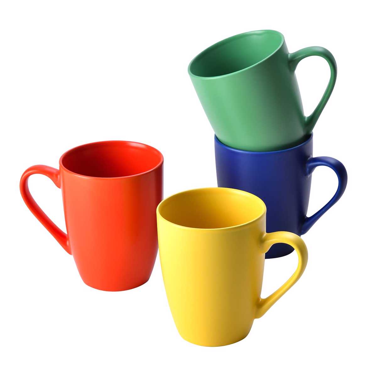 BENETTON Set 4 Temaxia Koupa Porselanis 330ml 11cm RAINBOW BE-0363 BGBE000363