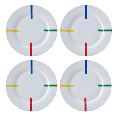 BENETTON Σετ 4 Τεμάχια Πιάτο Φαγητού 27cm BE-0404 BGBE000404