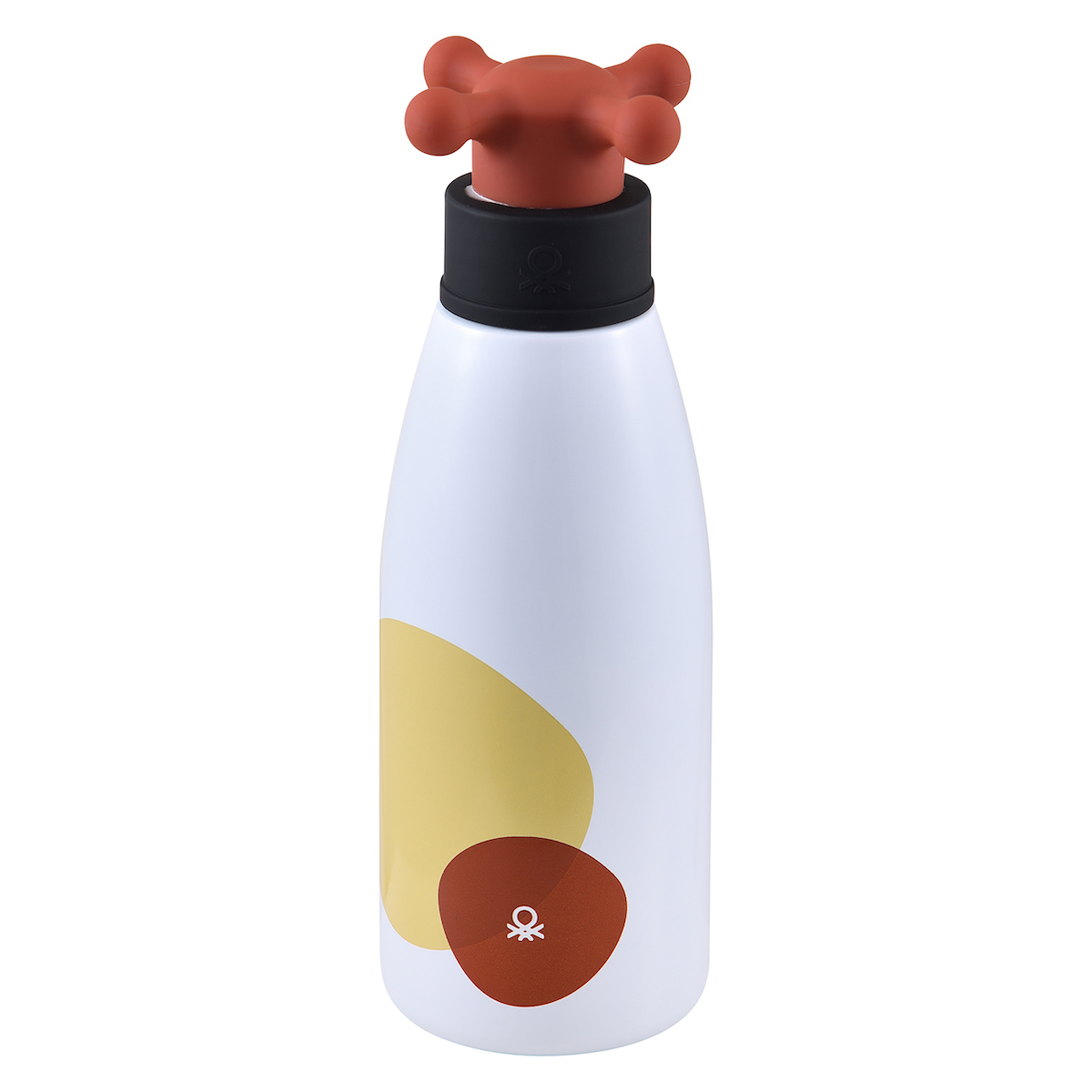 BENETTON Boukali Nerou Anoxeidoto Atsali 500ml Lefko/Mpez me Kafe Kapaki Safari BE-0895 BGBE000895