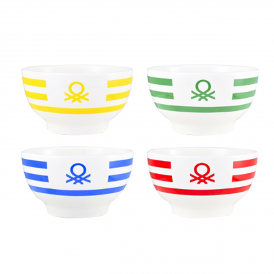 BENETTON Σετ 2 Τεμαχίων Μπολ 650ml Φ14εκ Διάφορα Χρώματα RAINBOW BE-0854-AA BGBE0854AA
