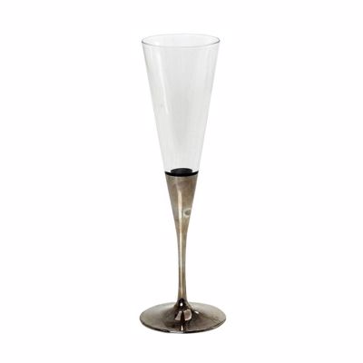 Ποτήρι V Champagne Διάφανο-Πλατίνα 150cc 4.5Χ22.5εκ RAB122K6 Espiel