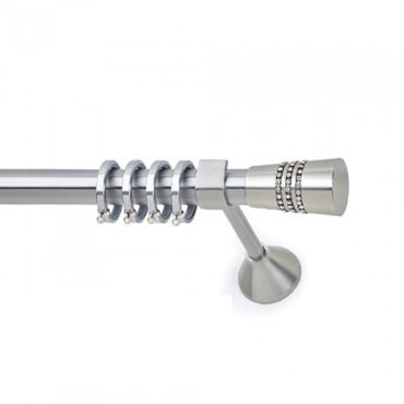 Κουρτινόξυλο φ25 Inox Canale Strass