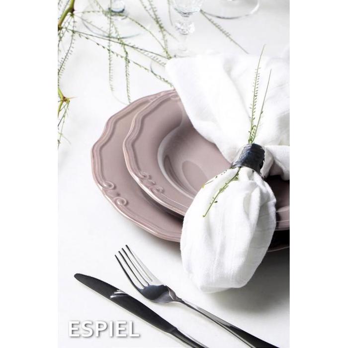 Tiffany Πιάτο Βαθύ Καφέ - Γκρι 24εκ RSG102K6 Espiel Tiffany Piato Bathu Kafe - Ggri 24ek RSG102K6 Espiel