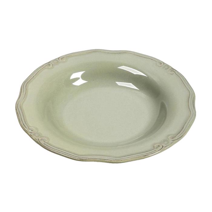 Πιάτο Βαθύ ''TIFFANY'' Φυστικί Stoneware Φ24x3.5cm RSL102K6 Espiel Piato Bathu ''TIFFANY'' Fustiki Stoneware F24x3.5cm RSL102K6 Espiel