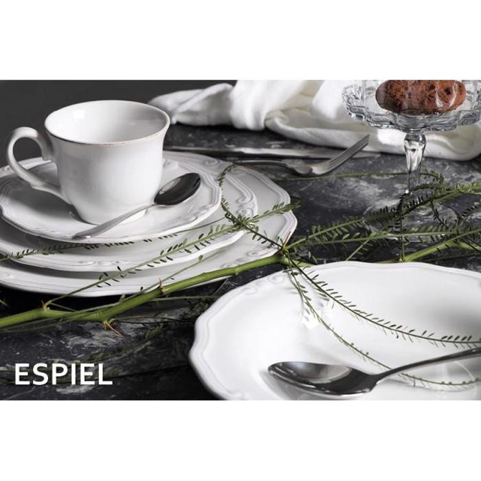 Tiffany Πιάτο Φρούτου Λευκό 21εκ RSW103K6 Espiel Tiffany Piato Froutou Lefko 21ek RSW103K6 Espiel