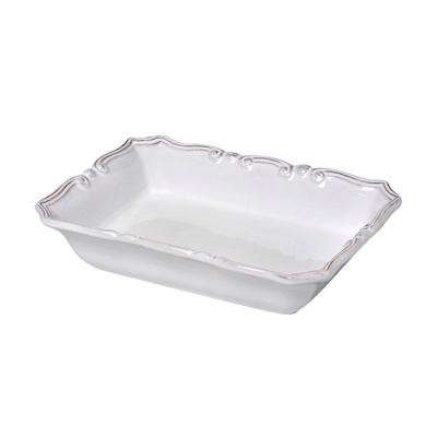 Tiffany Μπωλ Ορθογώνιο Λευκό 22Χ17εκ RSW107K6 Espiel