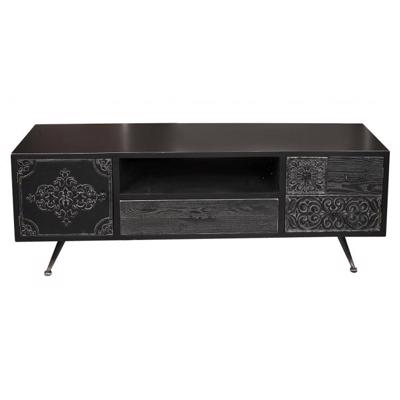 Έπιπλο Tv Ξύλινο Μαύρο 150Χ40Χ55.5εκ SAZ213 Espiel