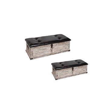 Σετ 2τμχ Μπαούλα Μπεζ Καφέ 97-87εκ SOK101 Espiel