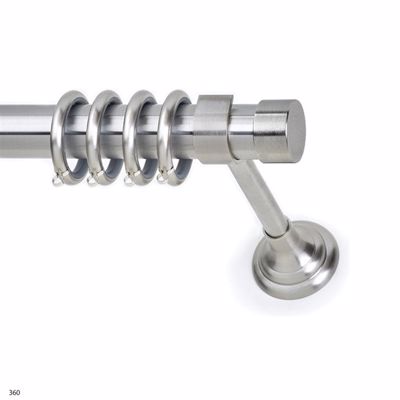 Κουρτινόξυλο φ25 inox m.tapo