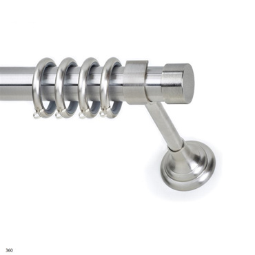 Κουρτινόξυλο φ25 inox m.tapo