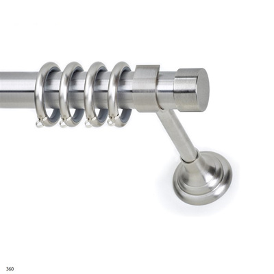 Κουρτινόξυλο φ25 inox m.tapo