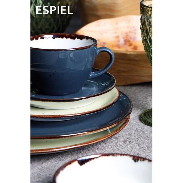Πιάτο Ρηχό Σκούρο Γκρι 26.5Χ2.5εκ TLG101K6 Espiel Piato Rixo Skouro Ggri 26.5X2.5ek TLG101K6 Espiel