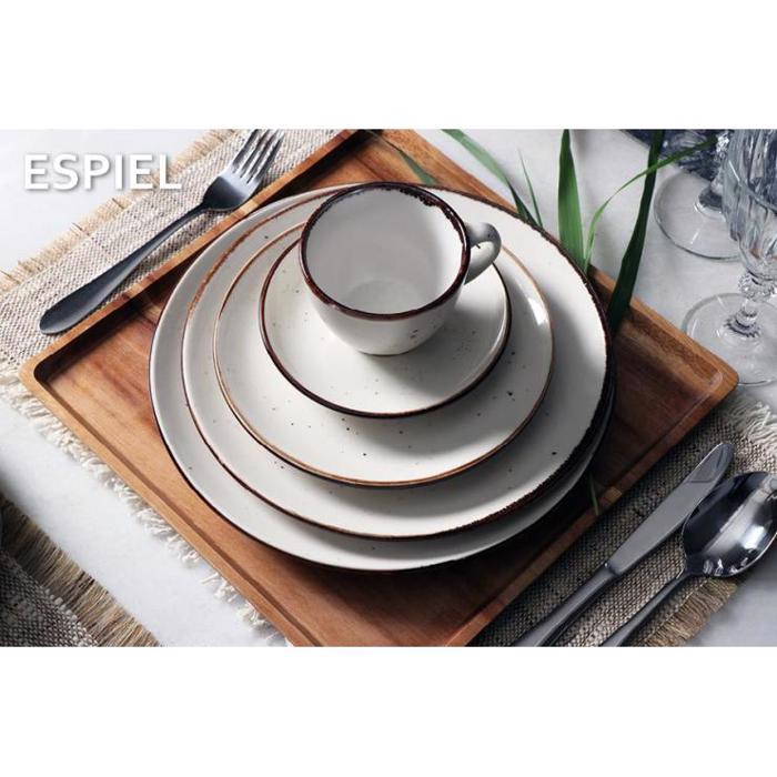 Φλιτζάνι & Πιατάκι Εσπρέσο Κρεμ 12Χ6εκ TLK112K6 Espiel Flitzani & Piataki Espreso Krem 12X6ek TLK112K6 Espiel
