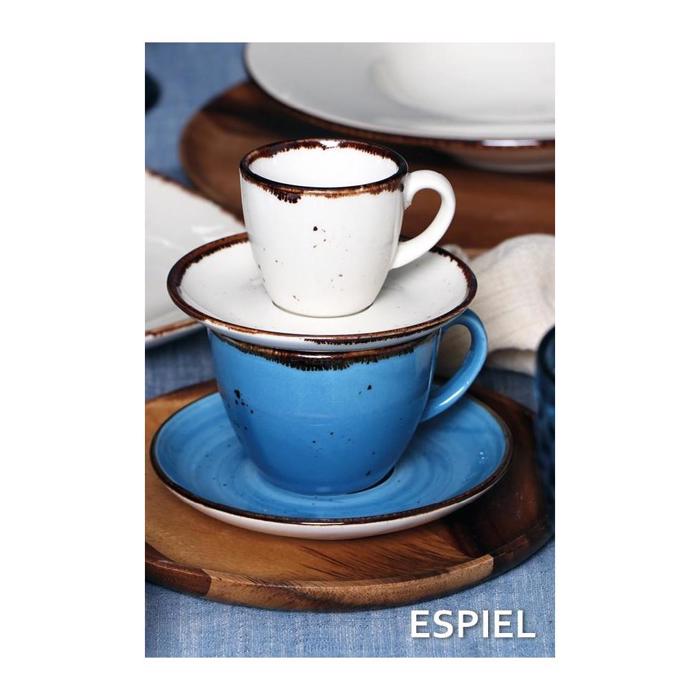 Φλιτζάνι & Πιατάκι Εσπρέσο Κρεμ 12Χ6εκ TLK112K6 Espiel Flitzani & Piataki Espreso Krem 12X6ek TLK112K6 Espiel