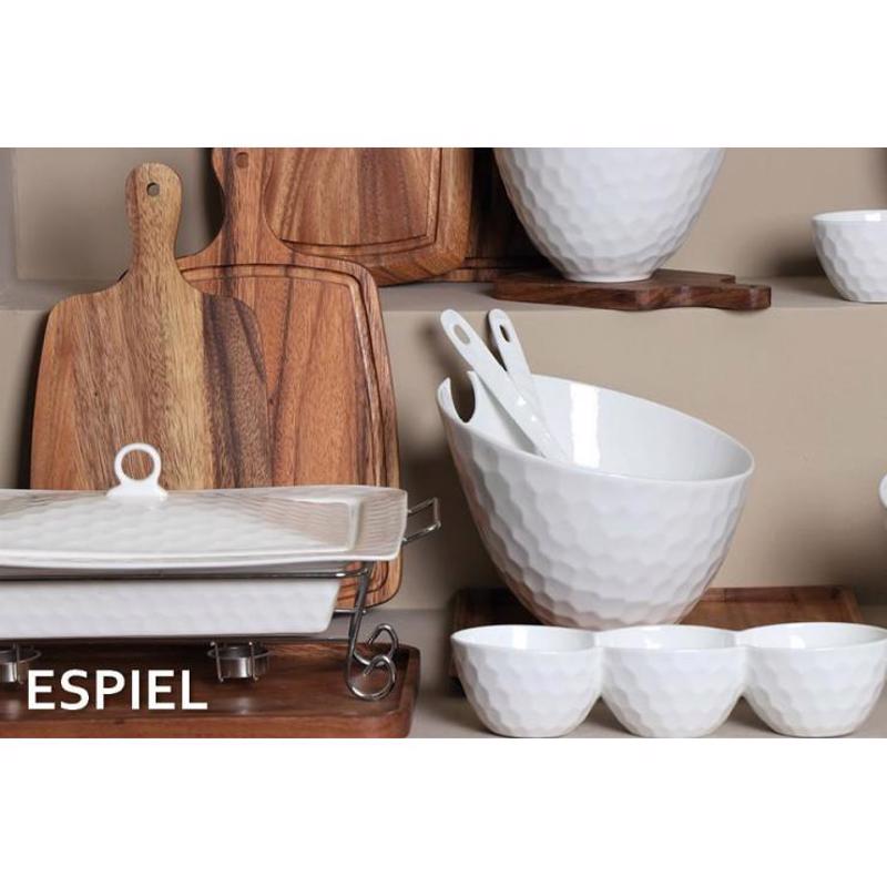 Lefko Strongulo Bol Kupseli 20X20X17 ek & 2 Koutalia WEM302 Espiel