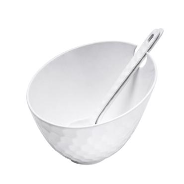 Λευκό Στρογγυλό Μπωλ Kυψέλη 20Χ20Χ17 εκ & 2 Κουτάλια WEM302 Espiel