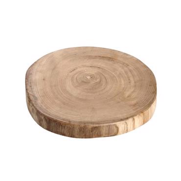 Πλατό Σερβιρίσματος Ξύλινο Στρογγυλό 30Χ28Χ4 εκ. XYP108 Espiel
