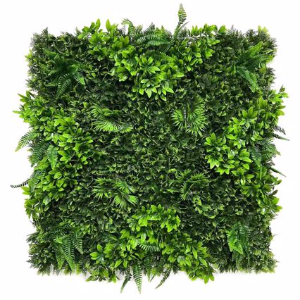 Supergreens Τεχνητή Φυλλωσιά Φτέρη με Φίκο ''Floris'' 100x100cm 6291-7