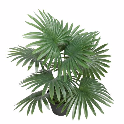 Supergreens Τεχνητό Φυτό σε Γλάστρα Φοίνικας Washingtonia Πράσινο 48cm 8001-6