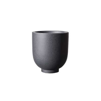 Supergreens Γλάστρα Πήλινη Οβάλ ''Terazzo'' Μαύρο Small Φ26x28cm A-5150-8