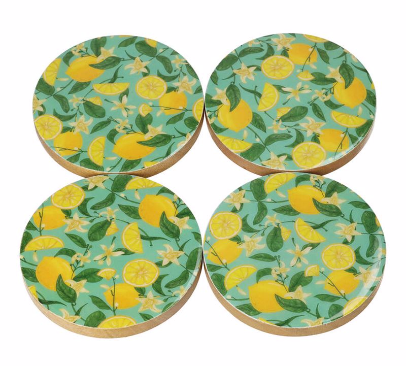 Zaros Set ton 4 Souber apo Xulo Mango Kitrino/Prasino F10x1cm XET-9825