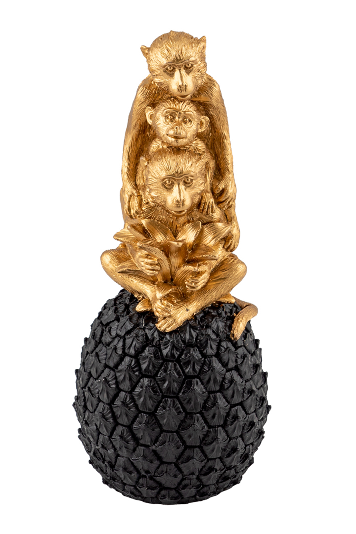 Zen Collection Maϊmoudes Resin Xruses Pano se Mavro Anana 22cm 47438